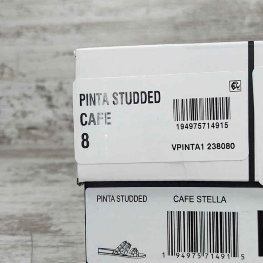 🟦NIB Dolce Vita Pinta Cafe Studded Strappy Slide Sandal - Picture 16 of 16